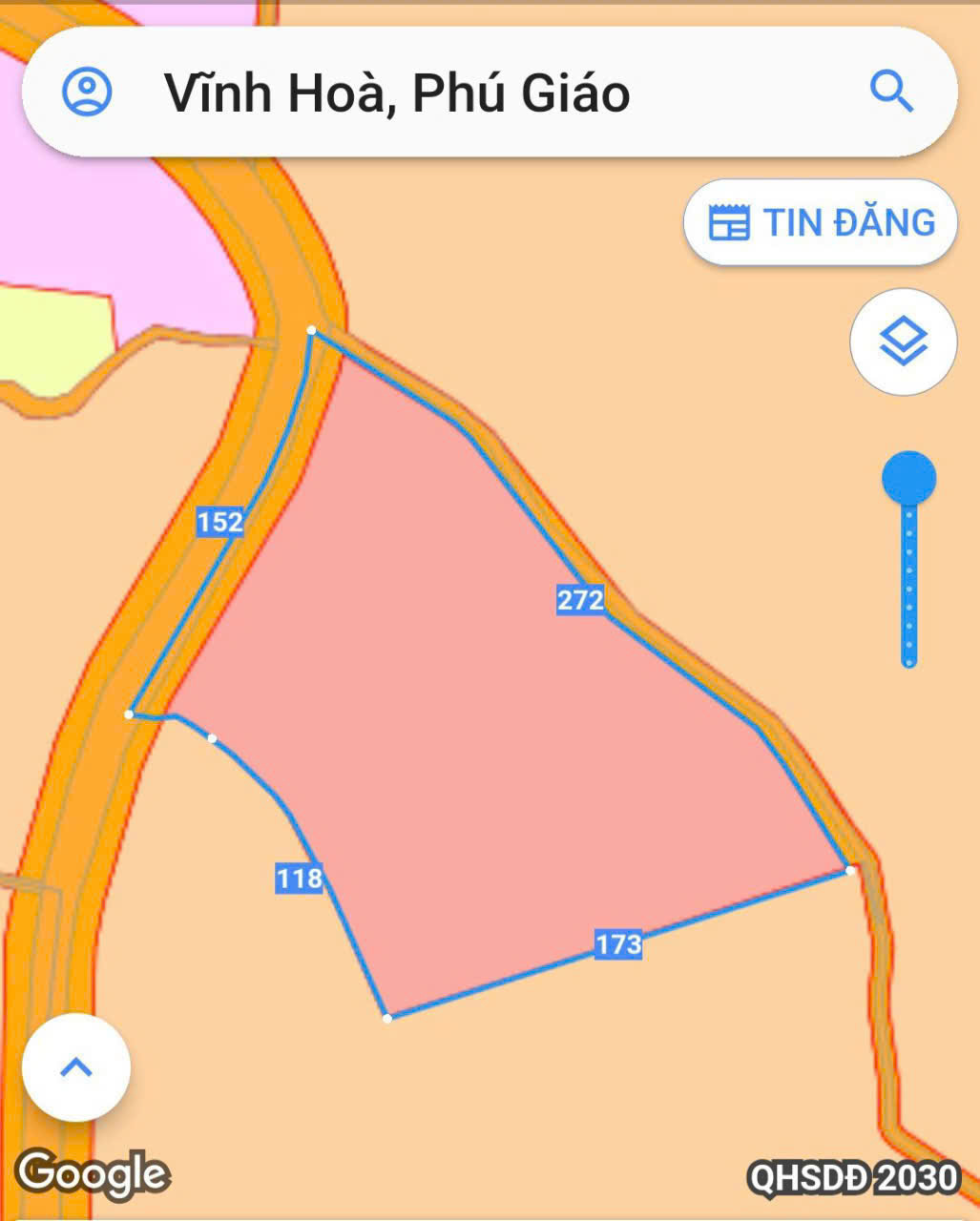 BÁN LÔ ĐẤT MẶT TIỀN ĐƯỜNG NHỰA PHÚ GIÁO-BD